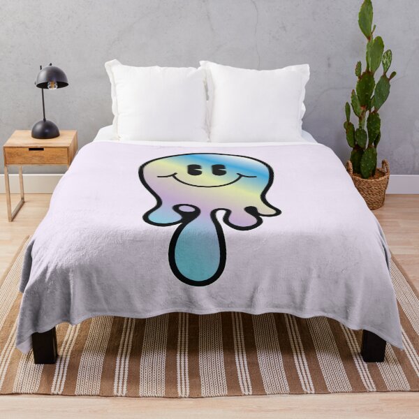 Item preview, Drippy Holographic Smiley – Colorful Vaporwave-Inspired Art for Apparel, Prints & Home Decor designed and sold by Tidal Ryse.