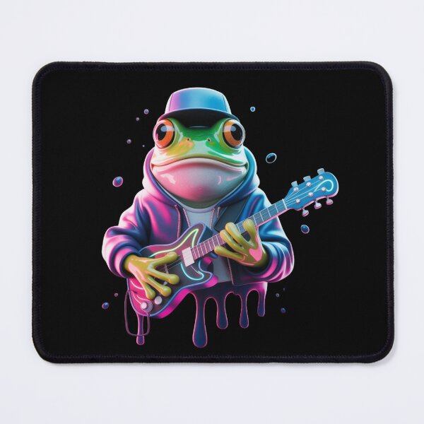 Item preview, Adorable frog playing a strange guitar designed and sold by ATOTI.