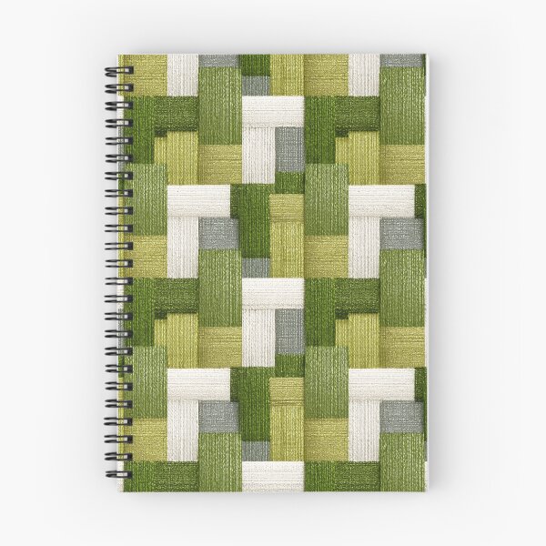 Item preview, Modern Woven Grid – Embroidery-Inspired Texture in Moss & Ivory designed and sold by Moisky Patterns.