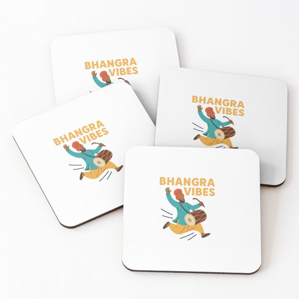 Item preview, Bhangra Vibes – Punjabi Dancer with Dhol Drum Flat Design designed and sold by DJCApparel.