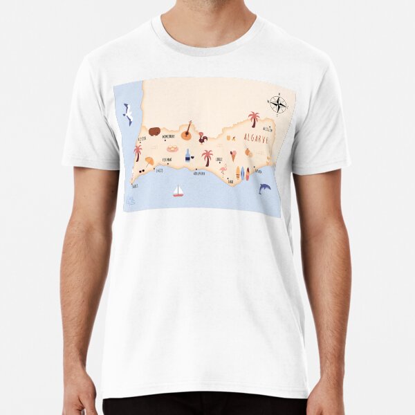 Item preview, Illustrated map of Algarve designed and sold by ymkesinfogr.
