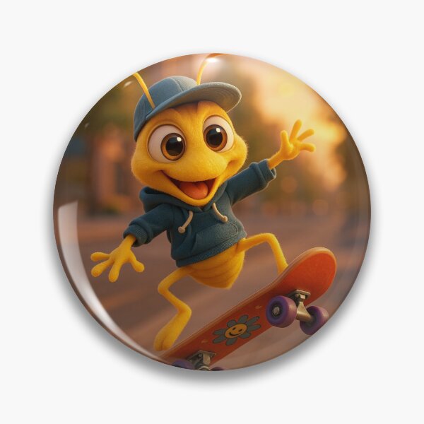 Item preview, Skater Yellow Crazy Ant Joyride designed and sold by Sillytoe.