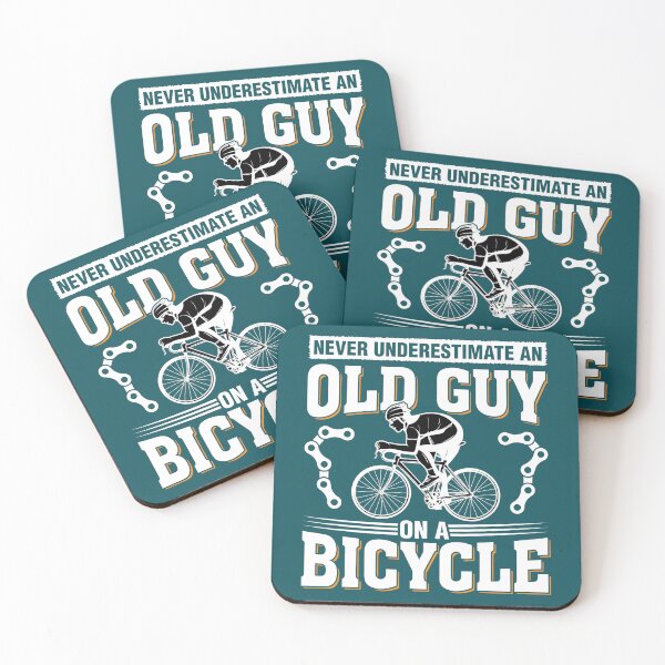Item preview, cycling, cyclist, old man, bike, never underestimate, mountain bike, bicycle, never underestimate an old guy on a bike designed and sold by happinesproject.