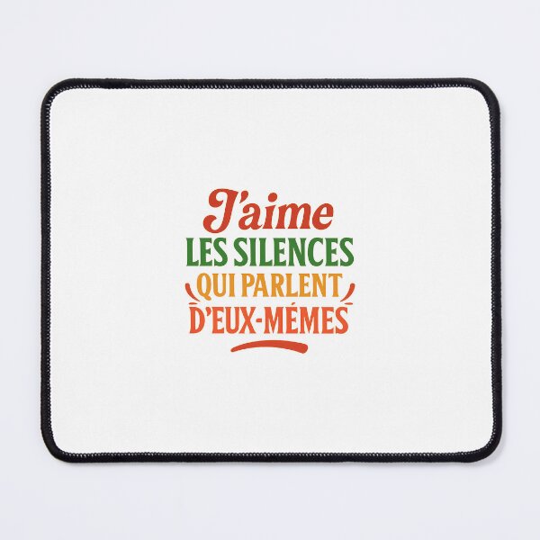 Item preview, I like silences – Colorful vintage pop style designed and sold by Nine-et-moi.