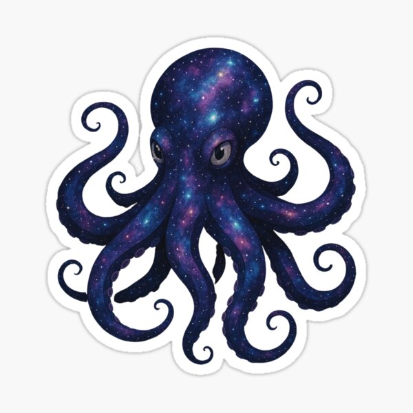 Item preview, Galaxy Octopus designed and sold by WoollyMenace.