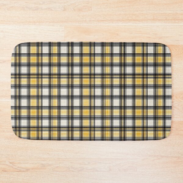 Item preview, Classic Yellow Tartan – Seamless Plaid Fabric Pattern in Black and White designed and sold by Moisky Patterns.