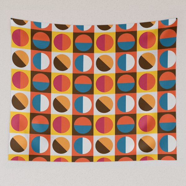 Item preview, Retro Circles – Mid-Century Pattern designed and sold by JMgraphic.