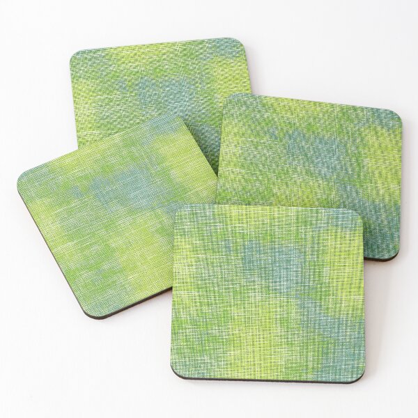 Item preview, Lime Washed Linen – Seamless Fabric Texture in Green and Teal designed and sold by Moisky Patterns.