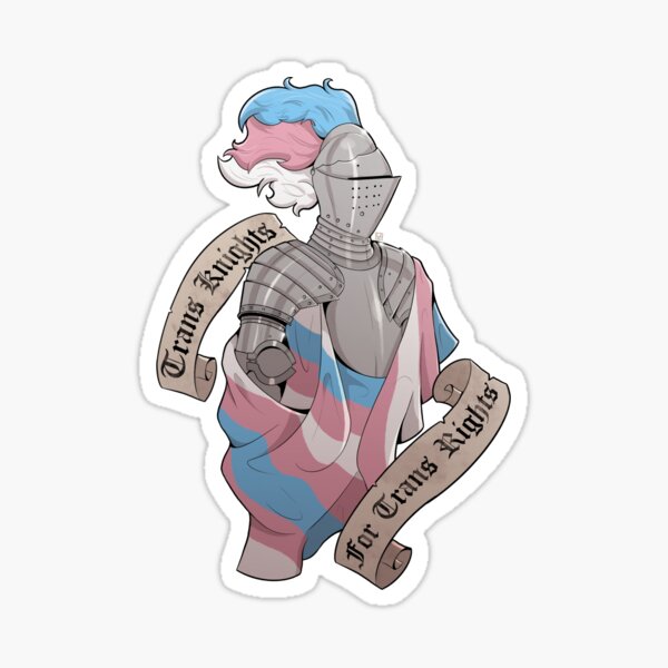 Item preview, Chevaliers trans pour les droits des trans designed and sold by lowrifaberart.