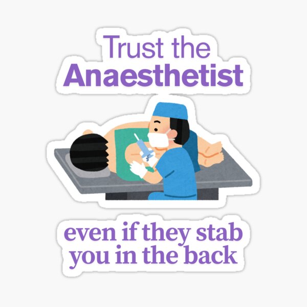 Item preview, Trust the Anaesthetist designed and sold by ResusTreeMerch.
