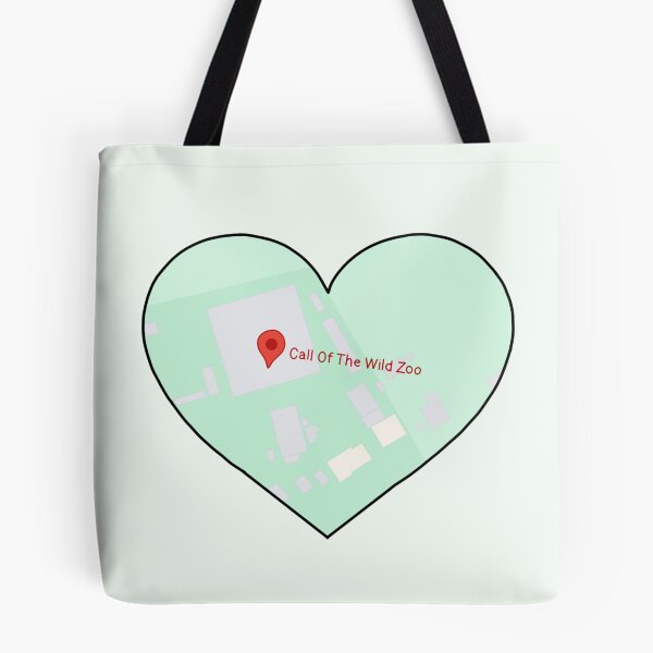 Item preview, Zoo Map Heart 1 designed and sold by Meggie-moos.