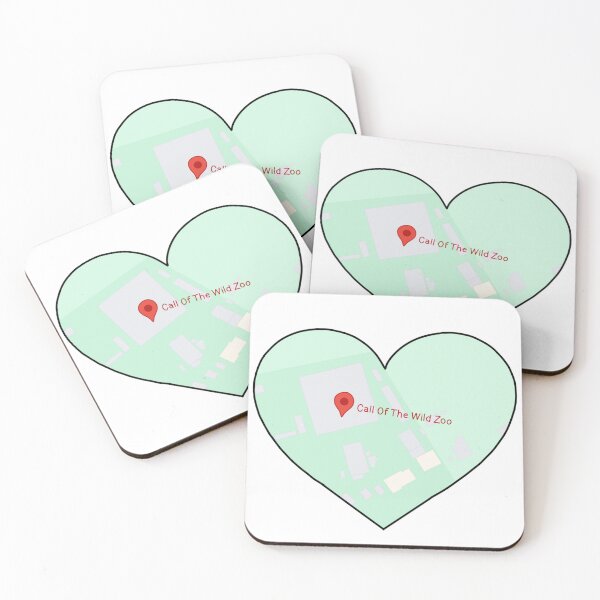 Item preview, Zoo Map Heart 1 designed and sold by Meggie-moos.
