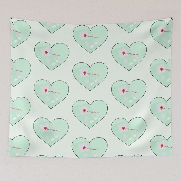 Item preview, Zoo Map Heart 1 designed and sold by Meggie-moos.