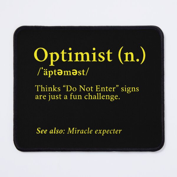 Item preview, Funny Optimist Yellow Text designed and sold by HappyHavenStu.