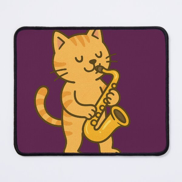 Item preview, Smooth Cat Playing Saxophone designed and sold by Brontox.