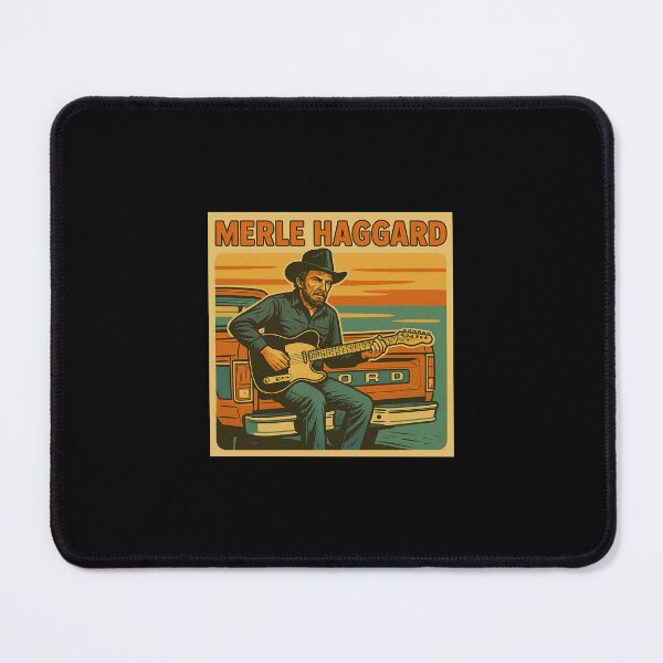 Item preview, Merle Haggard Retro Poster designed and sold by Wavvy Threads.