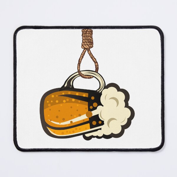 Item preview, rope hanged beer mug booze foam alcohol humor designed and sold by Achille3777.