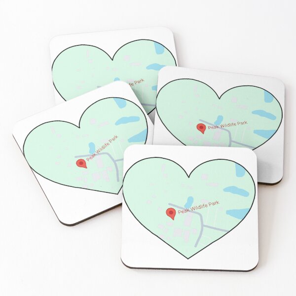 Item preview, Zoo Map Heart 2 designed and sold by Meggie-moos.