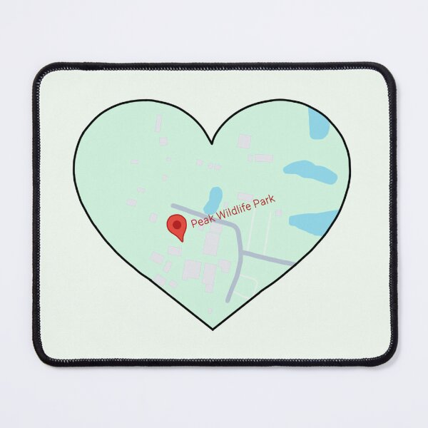 Item preview, Zoo Map Heart 2 designed and sold by Meggie-moos.