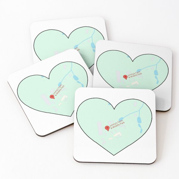 Item preview, Zoo Map Heart 4 designed and sold by Meggie-moos.