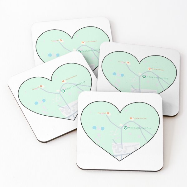 Item preview, Zoo Map Heart 5 designed and sold by Meggie-moos.