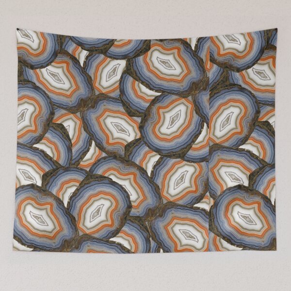 Item preview, Agate Mineral Flower Pattern designed and sold by ArtDesignTp.