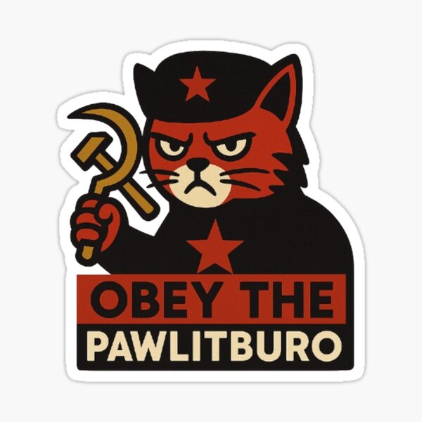 Artikel-Vorschau von cccp: Genosse Katze Katzenmunismus Schwarzer Humor Design, designt und verkauft von NEUTRUM.