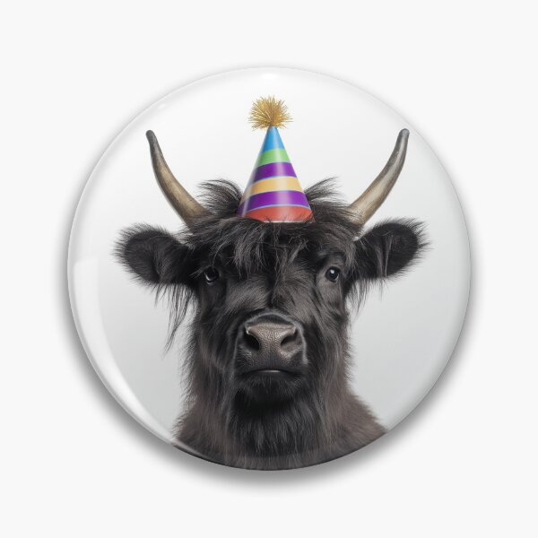 Item preview, Cute Yak with Party Hat Birthday Celebration designed and sold by LazyOwlStore.