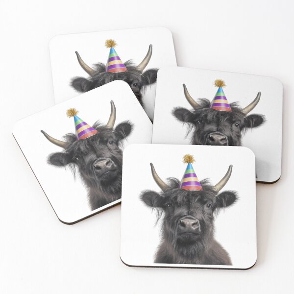 Item preview, Cute Yak with Party Hat Birthday Celebration designed and sold by LazyOwlStore.