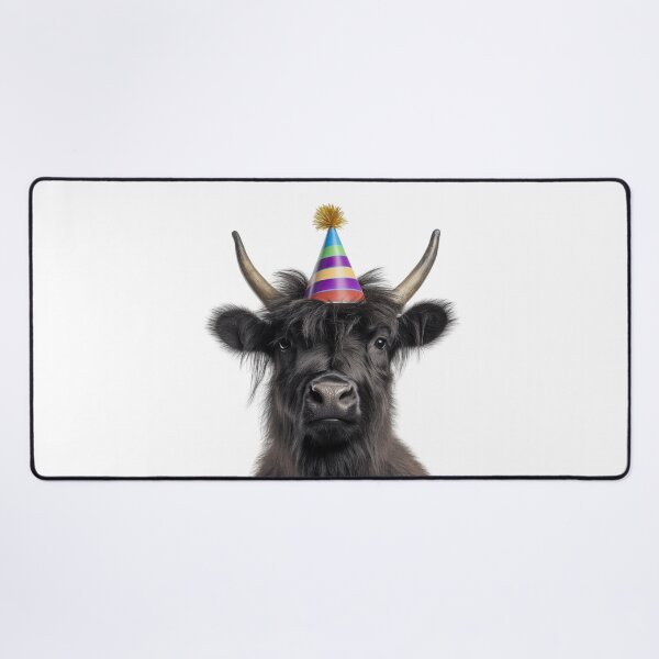 Item preview, Cute Yak with Party Hat Birthday Celebration designed and sold by LazyOwlStore.