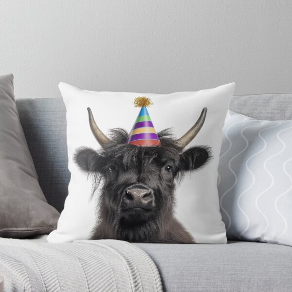 Item preview, Cute Yak with Party Hat Birthday Celebration designed and sold by LazyOwlStore.