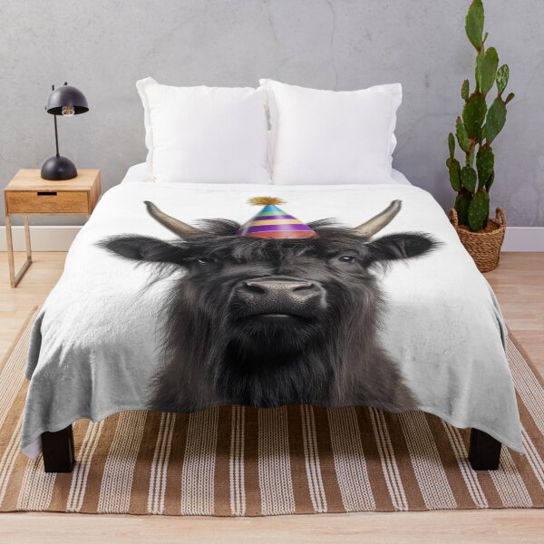 Item preview, Cute Yak with Party Hat Birthday Celebration designed and sold by LazyOwlStore.