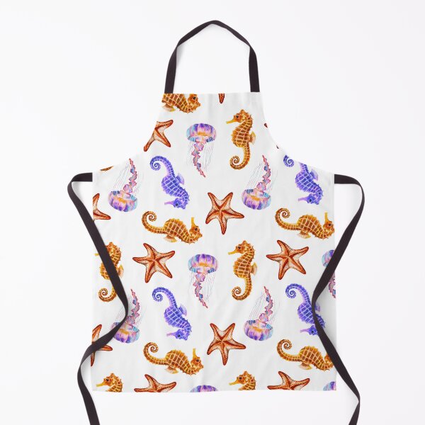 Item preview, Underwater world, seahorse, starfish and jellyfish designed and sold by Nastasiakhmnk.