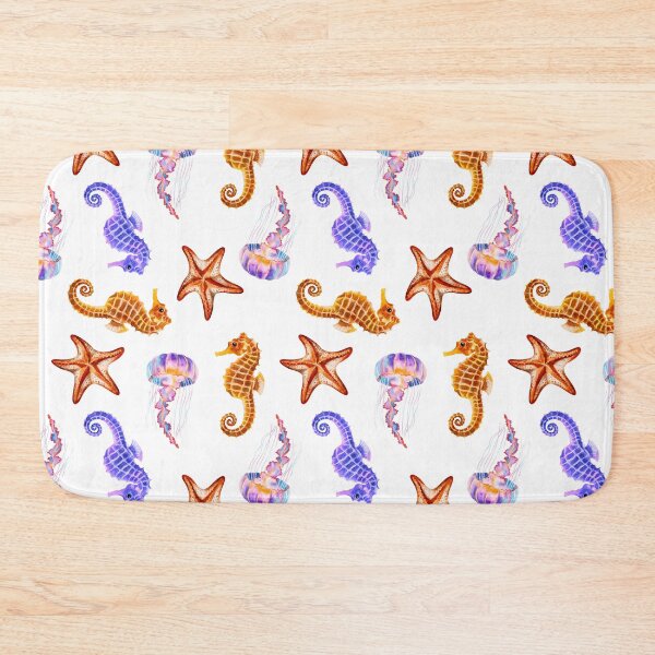 Item preview, Underwater world, seahorse, starfish and jellyfish  designed and sold by Nastasiakhmnk.