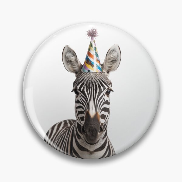 Item preview, Cute Zebra with Party Hat Birthday Celebration designed and sold by LazyOwlStore.