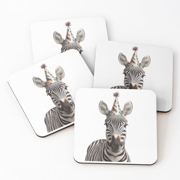 Item preview, Cute Zebra with Party Hat Birthday Celebration designed and sold by LazyOwlStore.