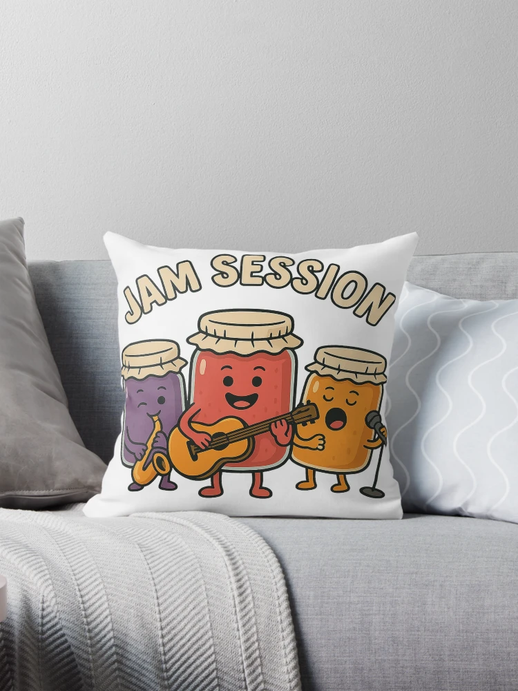 Thumbnail 1 of 4, Pillow, Jam Session designed and sold by RNiLab.