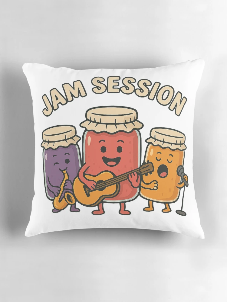 Thumbnail 3 of 4, Pillow, Jam Session designed and sold by RNiLab.