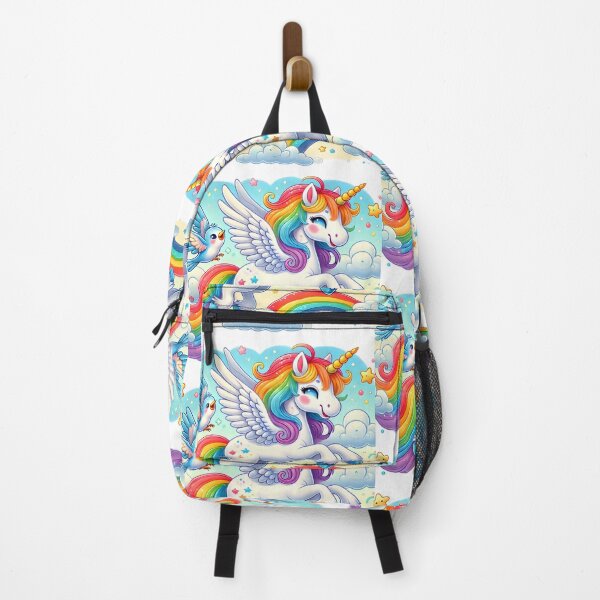 Item preview, The Happy Unicorn and her Rainbow designed and sold by ReflexionArt.