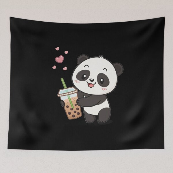 Item preview, Sweet Little Panda Sipping a Tasty Drink designed and sold by Har-vee.