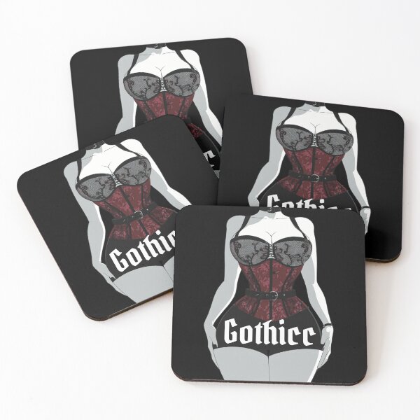 Item preview, Curvy Gothic Woman Illustration – Alt Babe Art for Goth Girl Vibes designed and sold by RockFireMerch.