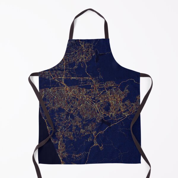 Item preview, Tijuana, Mexico Map - City At Night designed and sold by deMAP.