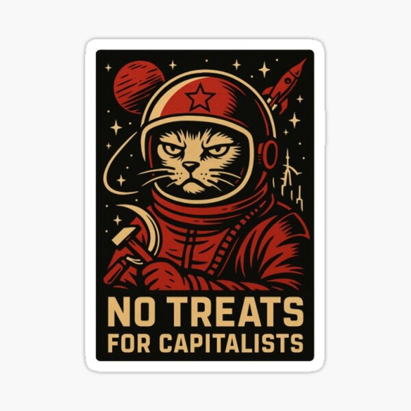 Artikel-Vorschau von cccp: Sci-Fi Retro Keine Leckerbissen für Kapitalisten Hammer und Sichel, designt und verkauft von NEUTRUM.