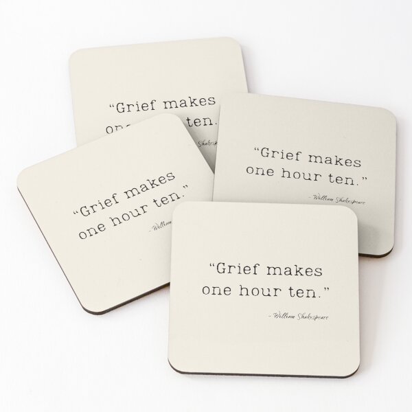 Item preview, A Quote about Grief by William Shakespeare designed and sold by Poemit.