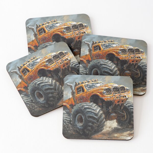 Item preview, Mega Truck in Action Over Hilltops designed and sold by Piotrek0001.