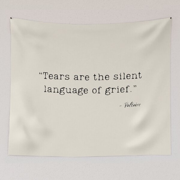 Item preview, A Quote about Grief by Voltaire designed and sold by Poemit.