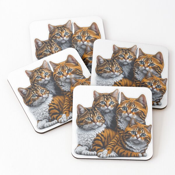 Item preview, cats designed and sold by coolprint3000.