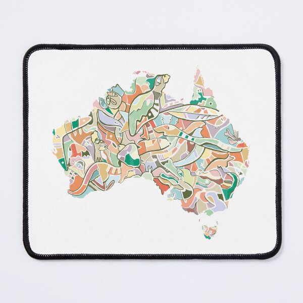 Item preview, Colorful Abstract Map of Australia designed and sold by joana-mendiola.