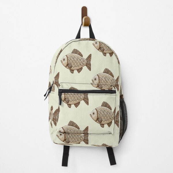 Item preview, 3D Embroidered Fish Illustration – Rustic Fisherman Core Decor designed and sold by Sadanova.