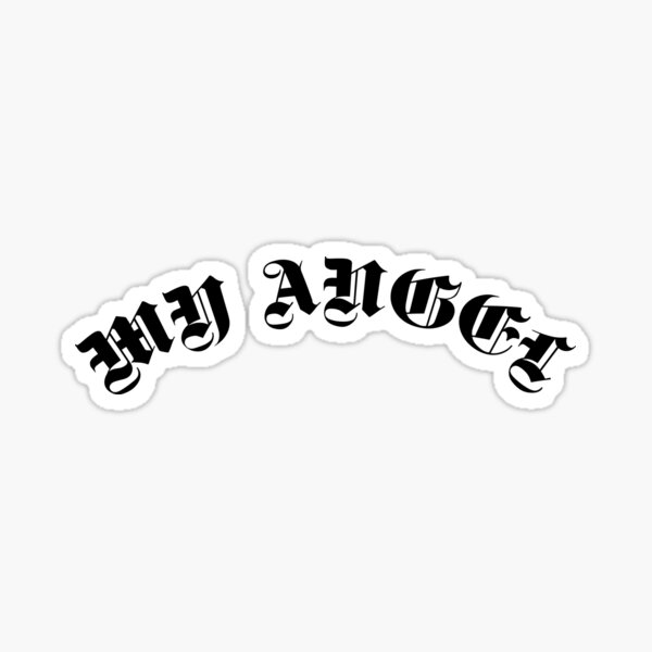Angel Text Stickers for Sale | Redbubble